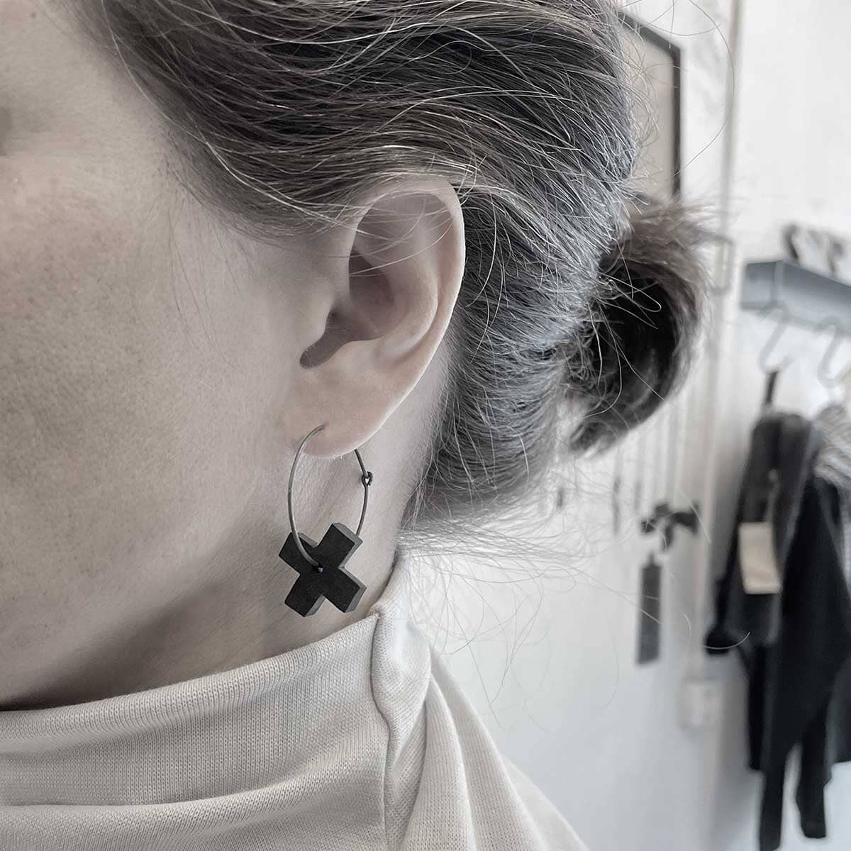 Silver Drop gypsy plus Earrings / עגילי ג'יפסי פלוס - studio oh design