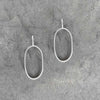 Open oval earrings / עגילי אליפסה - studio oh design