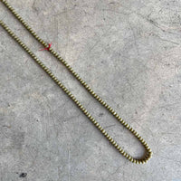 olive green crystal beaded necklace / שרשרת חרוזי קריסטל ירוקים - studio oh design