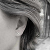 Medium X earrings / עגילי איקס בינוני - studio oh design