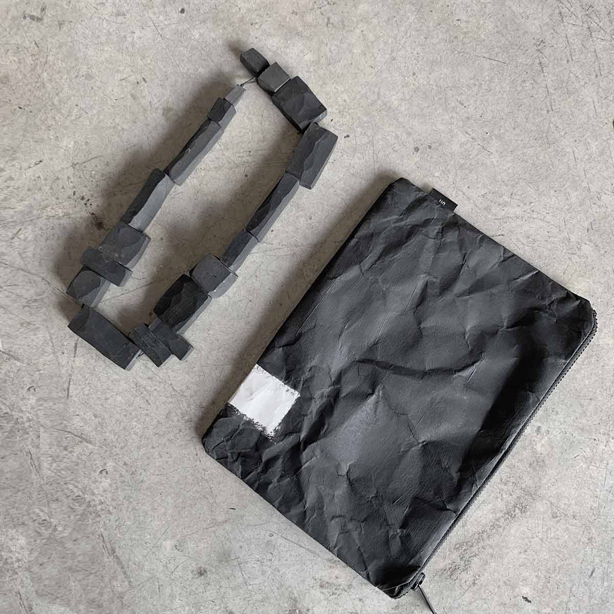 Brut rectangle necklace  / שרשרת מלבנים ברוט - studio oh design